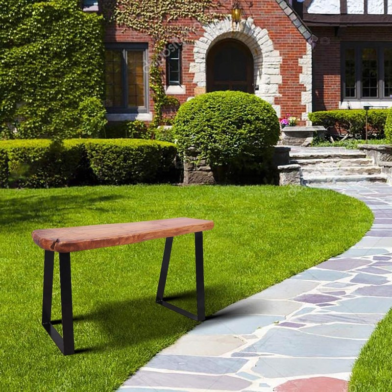 Trapezoid 19 Inch Table Legs Modern Metal Table Legs For Bench