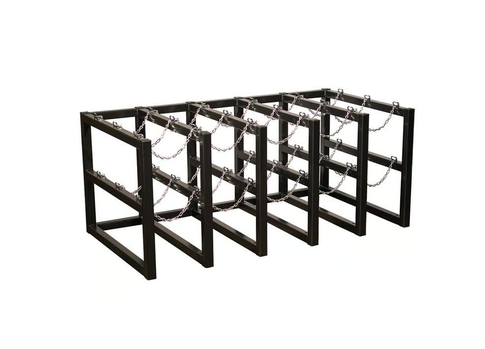 Fabrication 15 Cylinder Welding Tank Rack Oxygen Bottle Cage